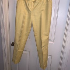 Yellow ankle length pants